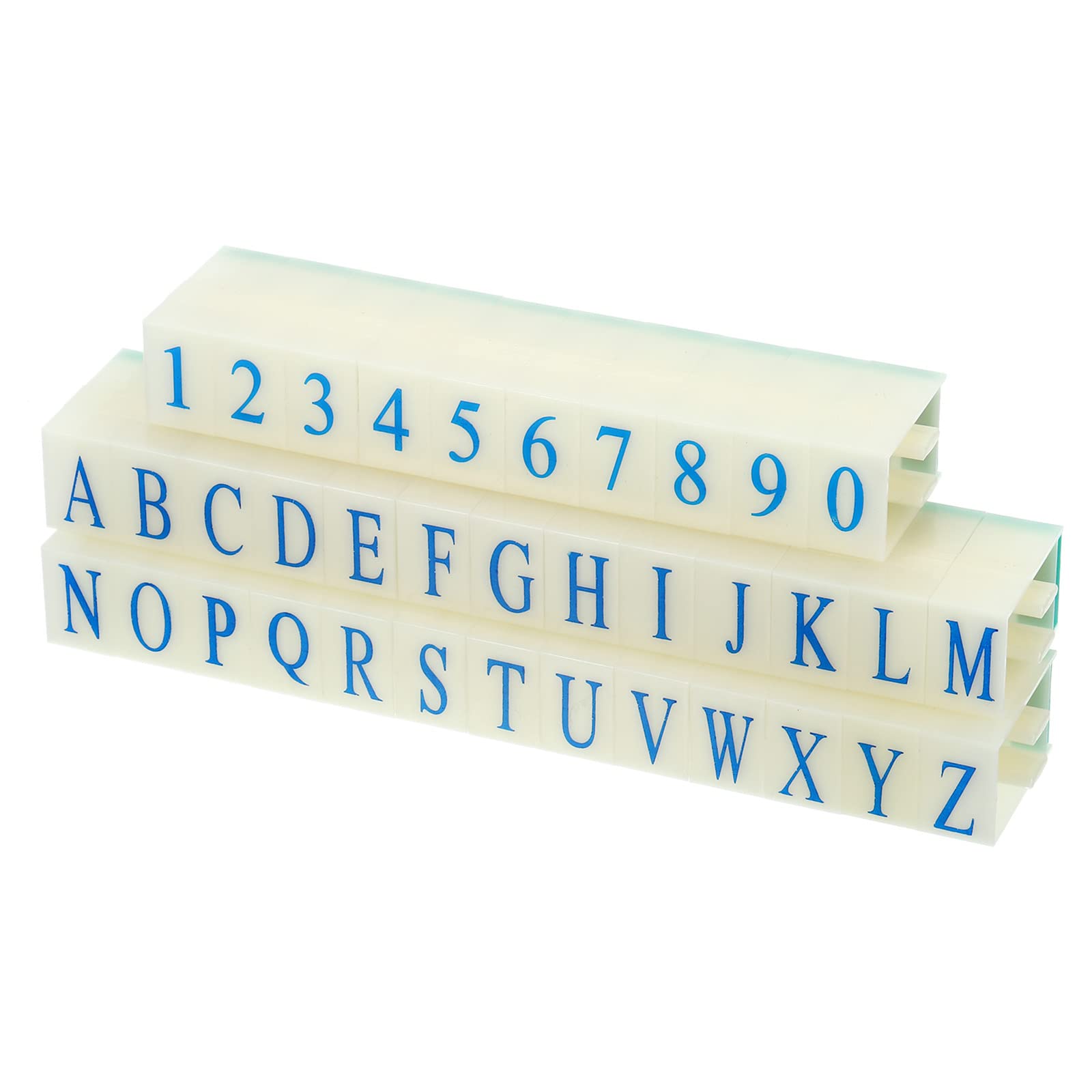 PATIKIL Detachable Number Letter Stamp, Plastic 9+26 Digits Font